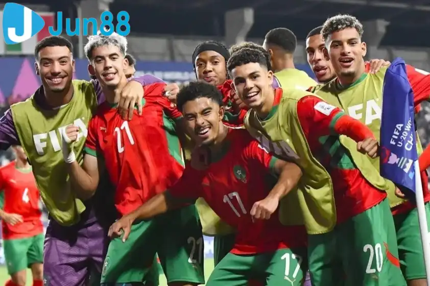 U20 Ma rốc tiến vào vòng tứ kết của giải đấu. Ảnh: AFP U20 Ma rốc tiến vào vòng tứ kết của giải đấu. Ảnh: AFP